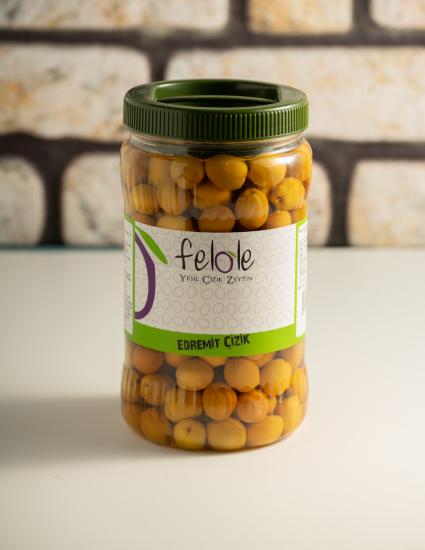 Edremit Scratched Green Olives Net 1 Kg